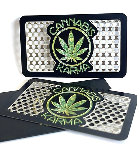 Cannabis Karma Grinder Card